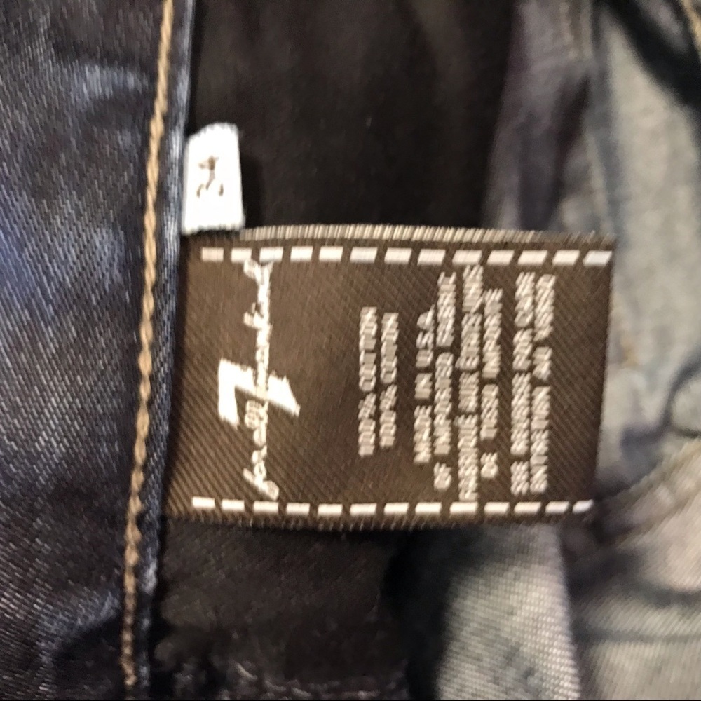 7 for all Mankind "Slimmy Jean" Dark Wash Size 34 - Picture 5 of 12